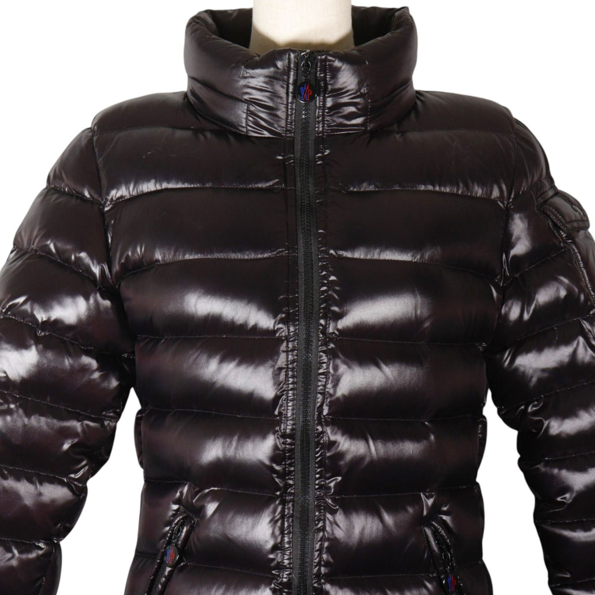 Moncler Moka Mocha 48663/50/68950 Nylon Down Black Jacket — view 2