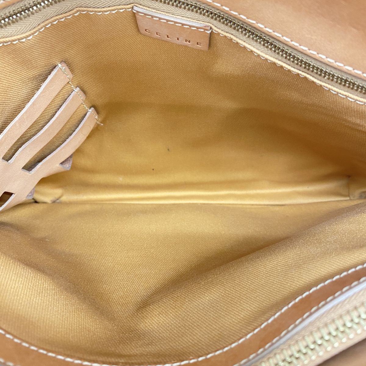 Celine Handbag Macadam Brown Gold — view 4