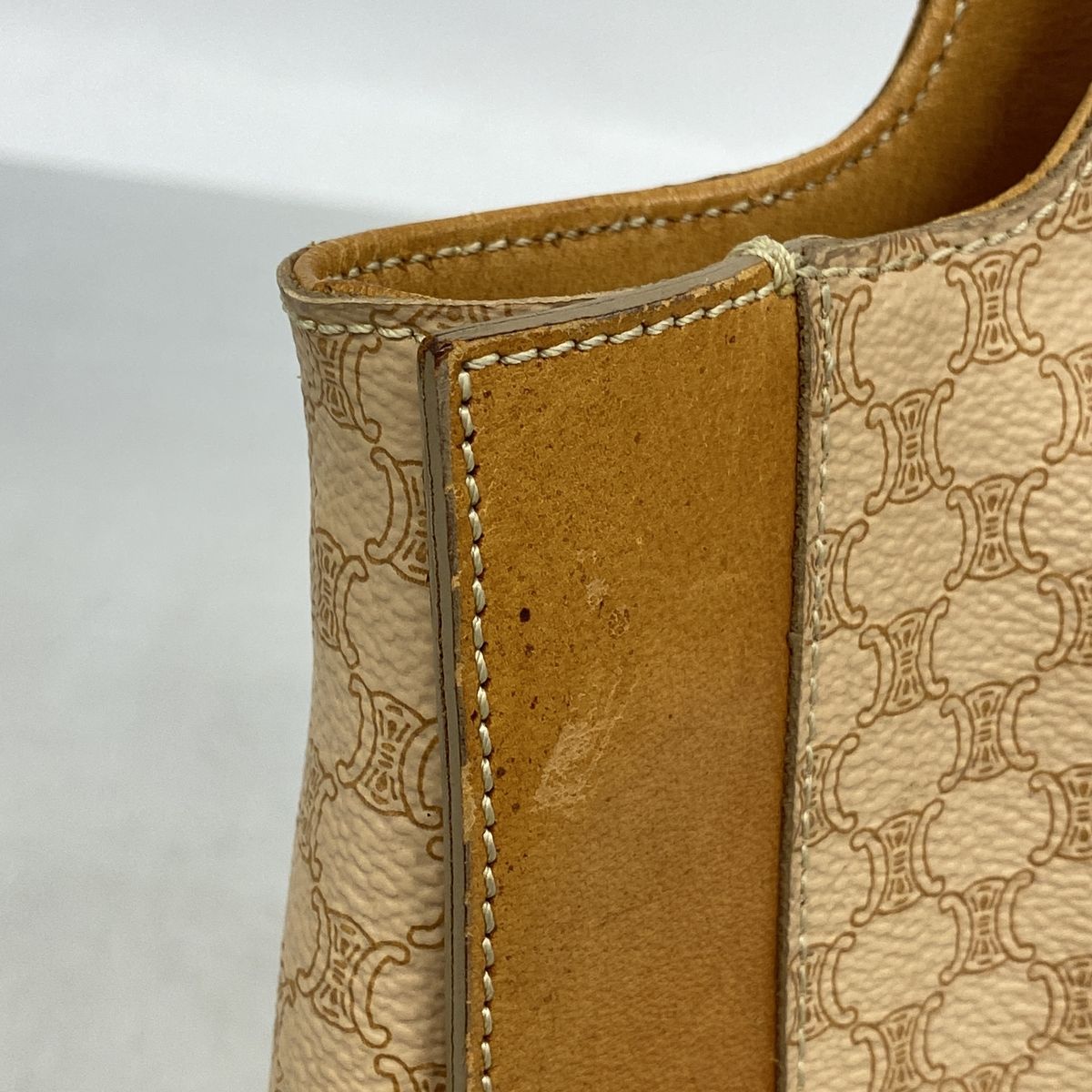 Celine Handbag Macadam Brown Gold — view 7
