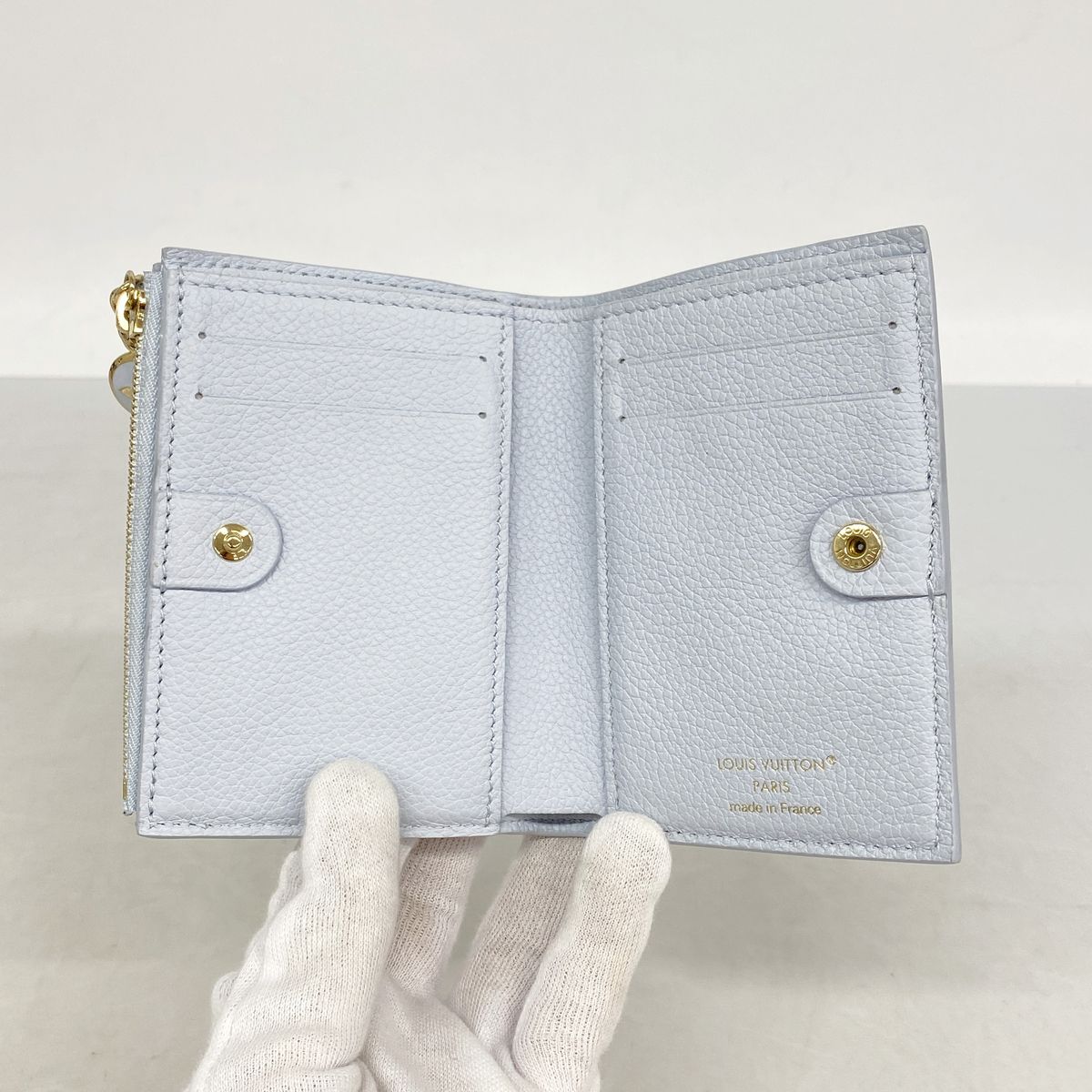 Louis Vuitton Wallet Monogram Empreinte Portefeuille Lisa Azur Blue — view 3