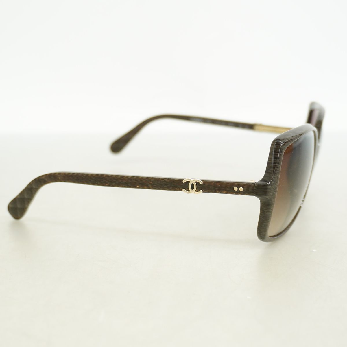 Chanel Sunglasses Acetate Brown Silver Eyewear — view 2
