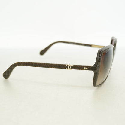Chanel Sunglasses Acetate Brown Silver Eyewear — view 2