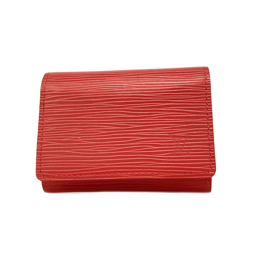 Louis Vuitton Business Card Case Epi Envelope Holder Rouge