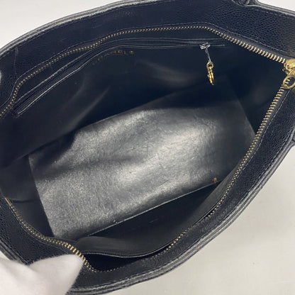 Chanel Tote Bag Reissue Caviar Leather Black Gold — view 4