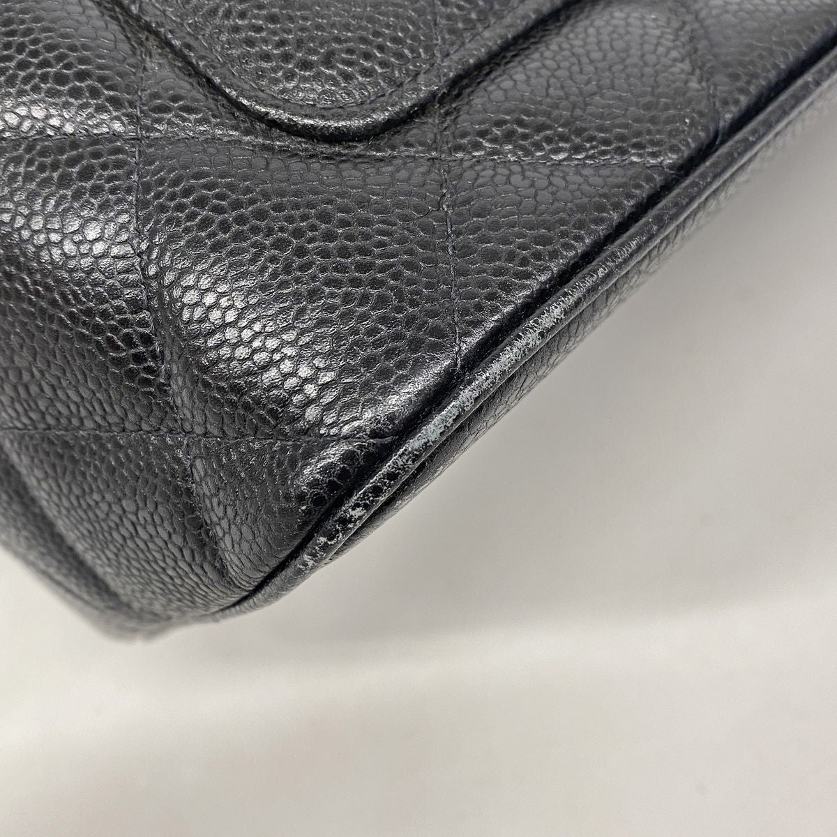 Chanel Tote Bag Reissue Caviar Leather Black Gold — view 6