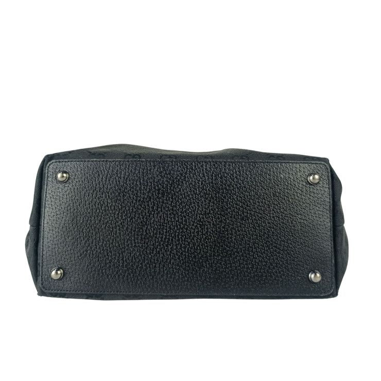 Gucci Tote Bag GG Canvas Black Silver — view 4