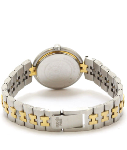 Hermes Profile Watch SS Stainless Steel Ivory Arabic Dial Quartz — view 3