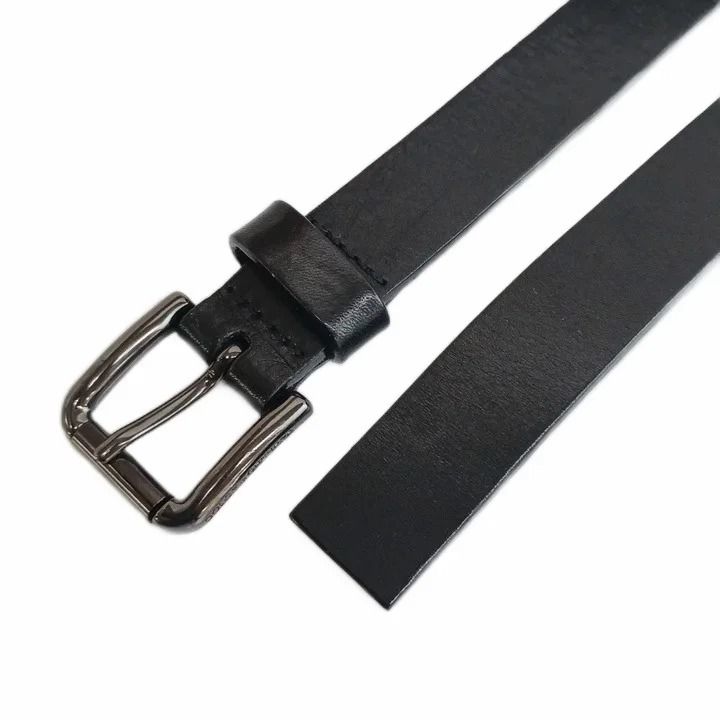 Dolce & Gabbana Belt Leather Buckle Ribbon Rhinestone Bijou 38/80 Black — view 3