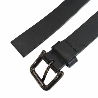 Dolce & Gabbana Belt Leather Buckle Ribbon Rhinestone Bijou 38/80 Black — view 4