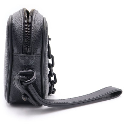 Louis Vuitton Pochette Volga Monogram Eclipse Clutch Black — view 3
