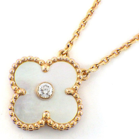 Van Cleef & Arpels Necklace Vintage Alhambra Holiday Collection Diamond White