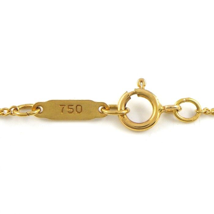 Tiffany & Co Necklace Kiss Around Pearl 7.0 Bead 18k Yellow Gold — view 4