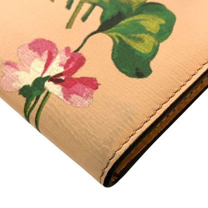 Gucci Flora Print Bifold Card Case Beige — view 6