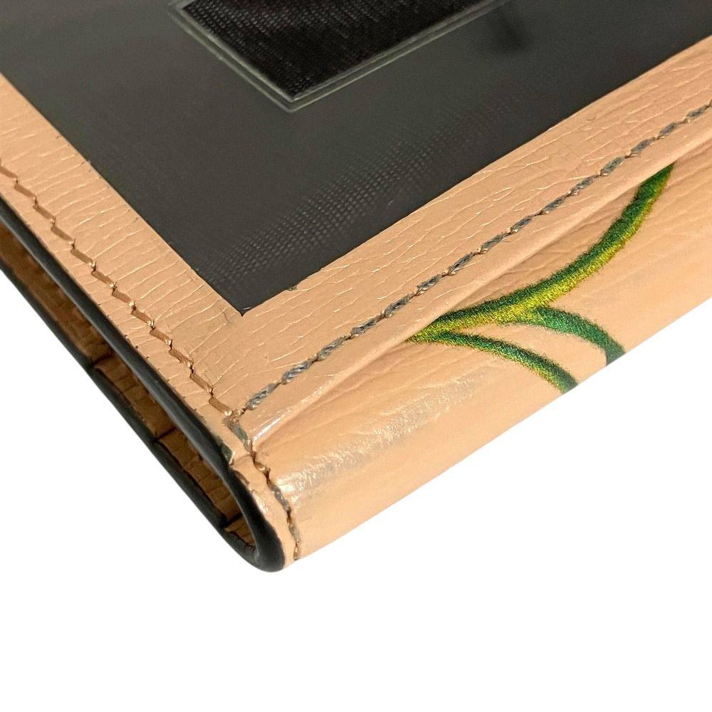 Gucci Flora Print Bifold Card Case Beige — view 7