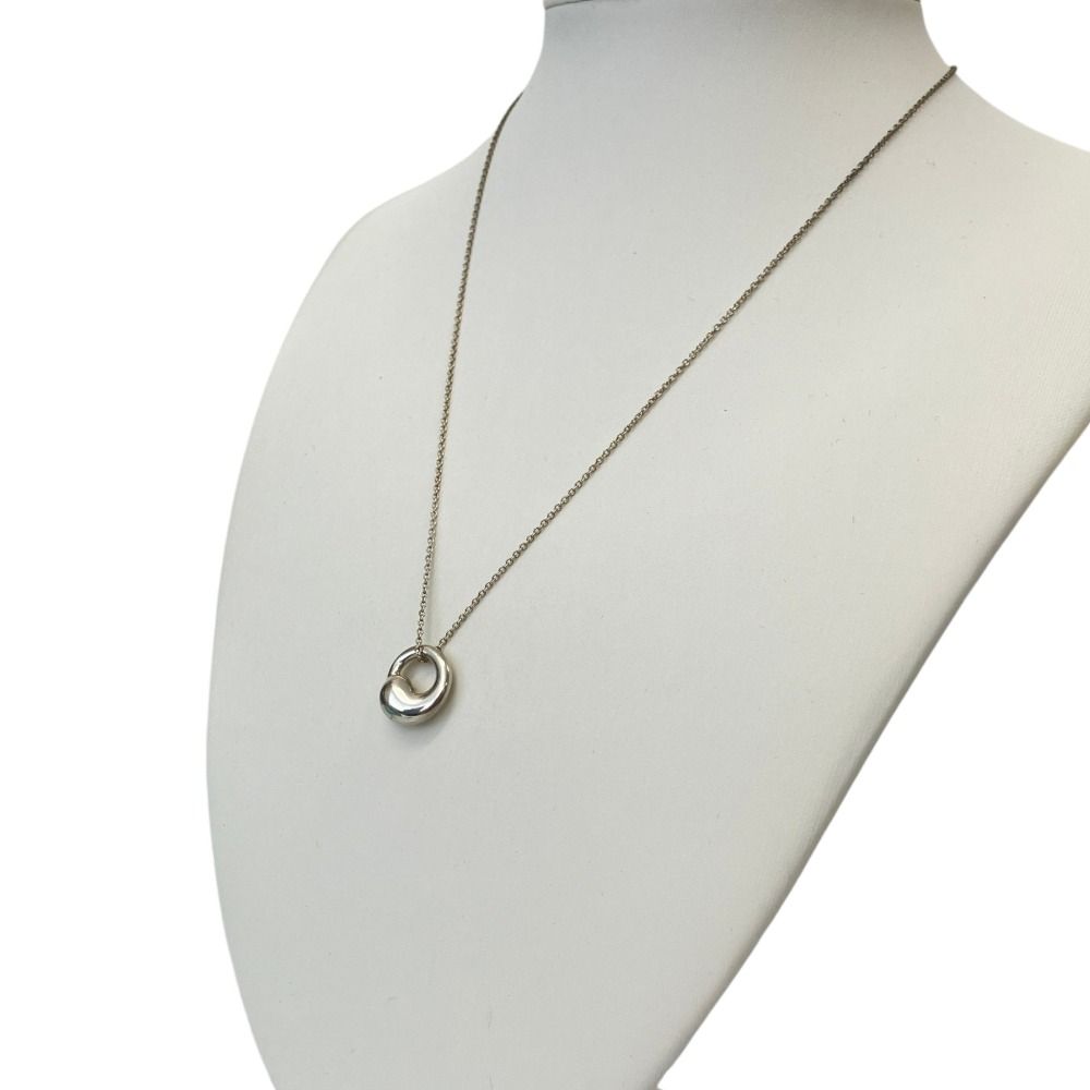 Tiffany & Co Elsa Peretti Eternal Circle Necklace 925 Sterling Silver — view 3