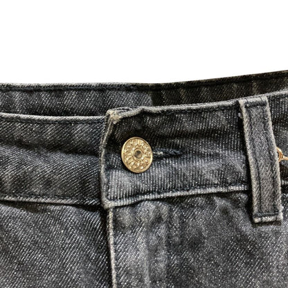 Gucci Horsebit Denim Mini Skirt Gray — view 3