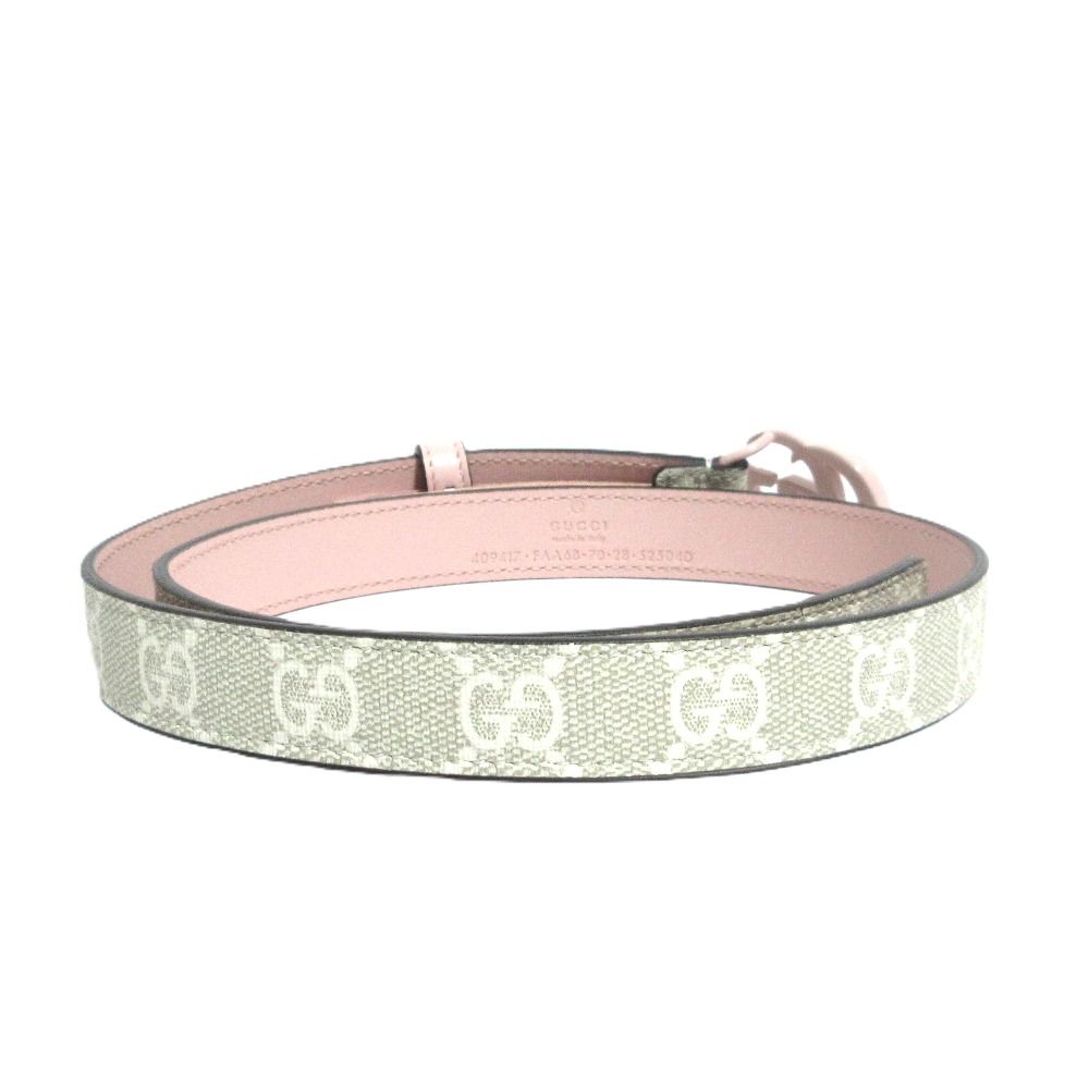 Gucci GG Supreme Marmont Slim Belt 70 Pink Beige — view 4