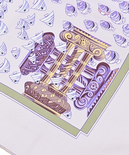 Hermes Bandana Scarf Gray — view 5