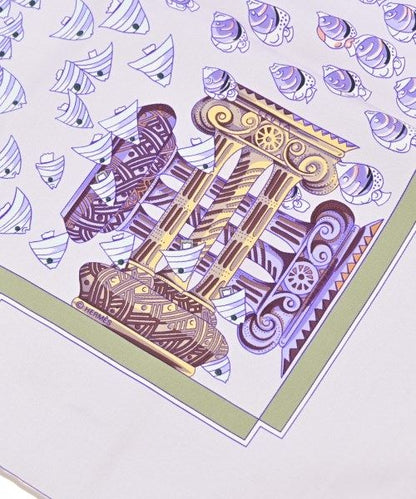 Hermes Bandana Scarf Gray — view 5