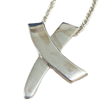 Tiffany & Co Graffiti Kiss Necklace 925 Sterling Silver — view 6