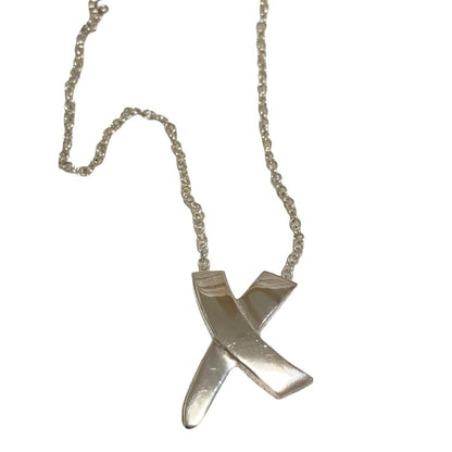 Tiffany & Co Graffiti Kiss Necklace 925 Sterling Silver
