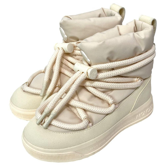 Moncler Altive Mid Short Boots Snow Ivory