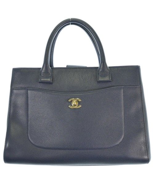 Chanel Caviar Leather Neo Executive Tote Bag Navy