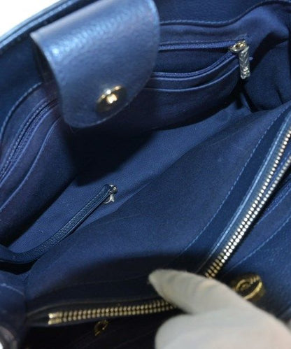 Chanel Caviar Leather Neo Executive Tote Bag Navy — view 3