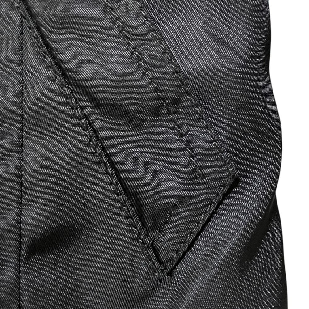 Prada Nylon Trench Coat with Belt Black 40 — view 4