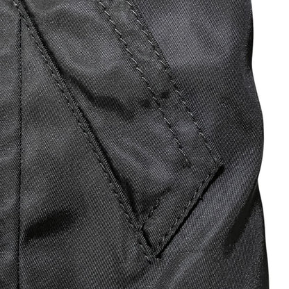 Prada Nylon Trench Coat with Belt Black 40 — view 4