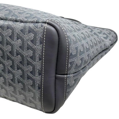 Goyard Tote Bag Artois PM Goyardine Canvas Leather Logo Gray — view 7