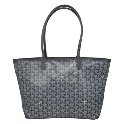 Goyard Tote Bag Artois PM Goyardine Canvas Leather Logo Gray — view 2