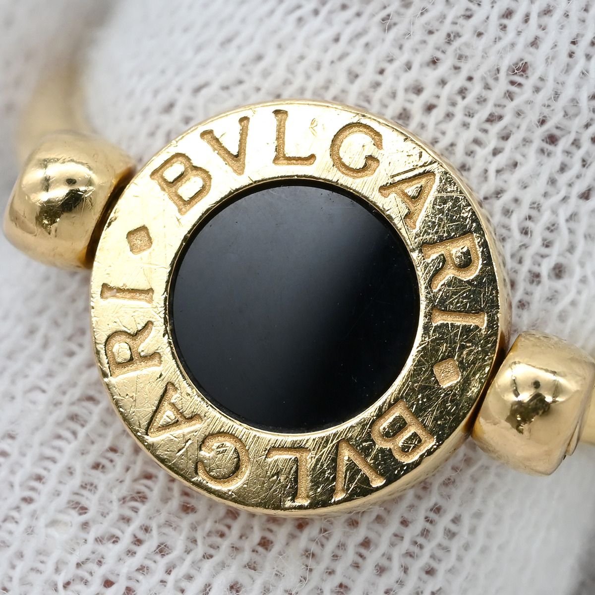 Bvlgari Ring Flip Black Yellow Gold 18k Onyx Coral — view 6