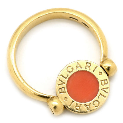 Bvlgari Ring Flip Black Yellow Gold 18k Onyx Coral — view 3