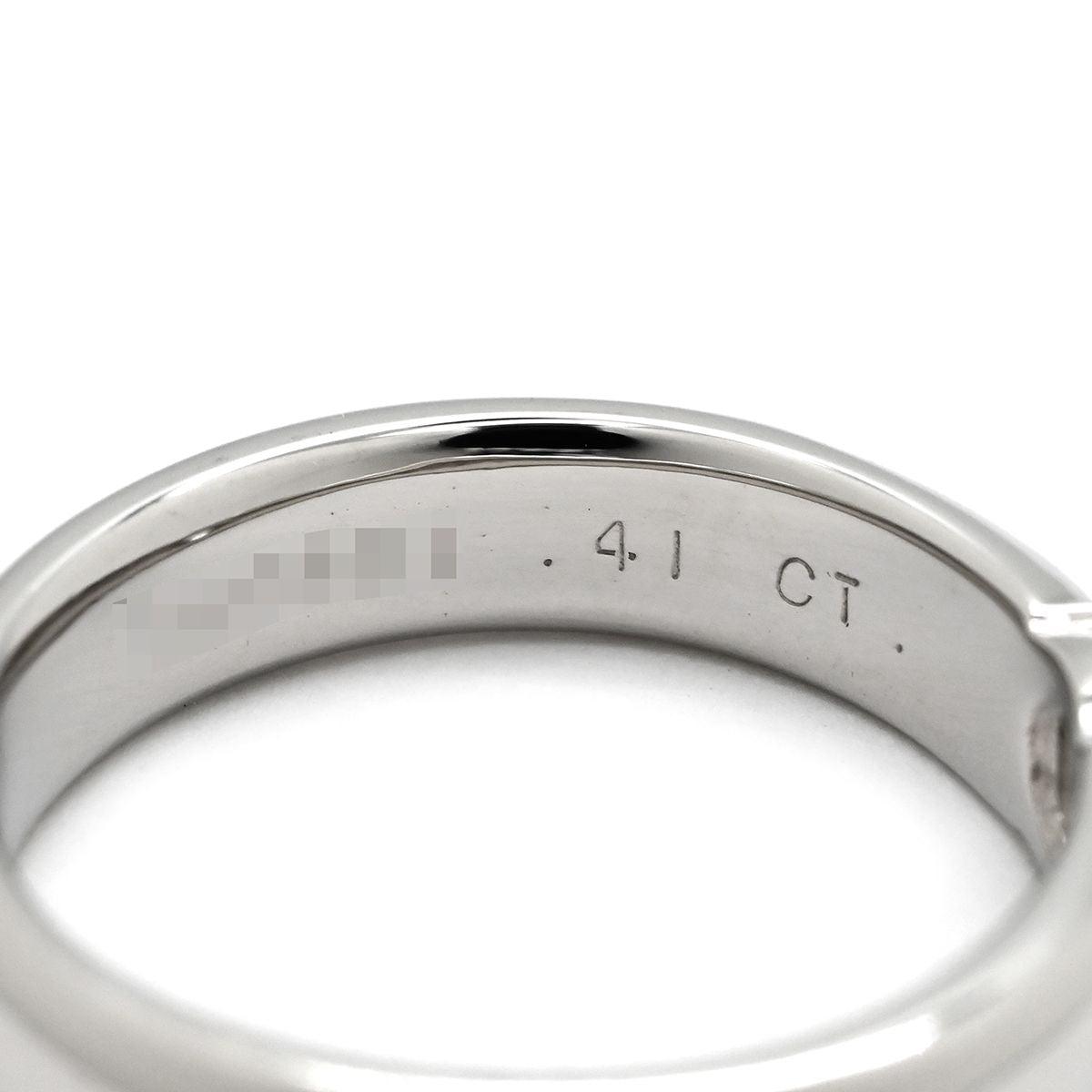 Tiffany & Co Ring Dots Solitaire Diamond Platinum Silver T&Co — view 3