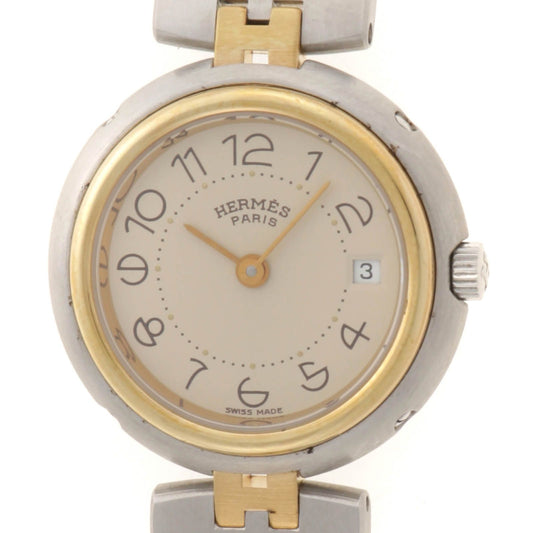 Hermes Profile Watch Stainless Steel Silver Stamp