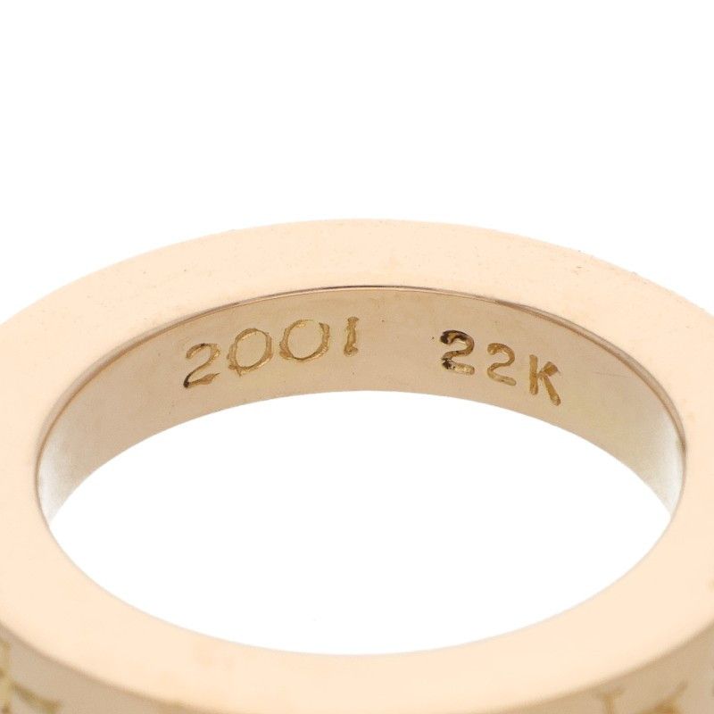 Chrome Hearts 22k Spacer Fckyou Gold Ring — view 4