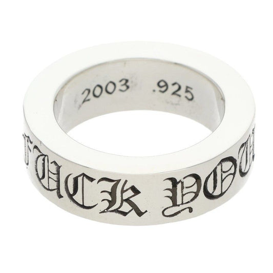 Chrome Hearts Spacer Fckyou Silver Ring