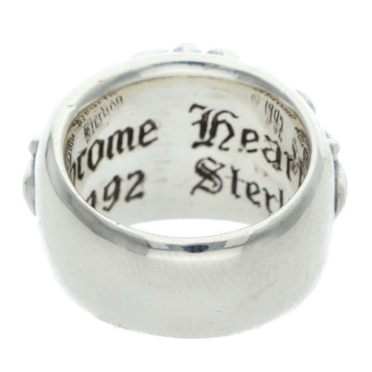 Chrome Hearts Flrl Floral Cross Silver Ring — view 2