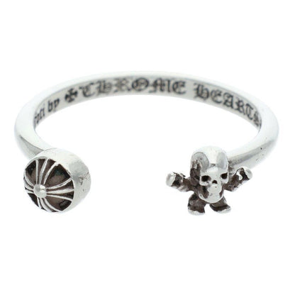 Chrome Hearts Bubblegum Foti Cross Ball Silver Ring