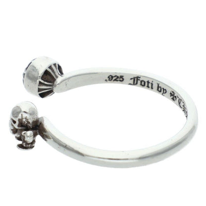 Chrome Hearts Bubblegum Foti Cross Ball Silver Ring — view 5