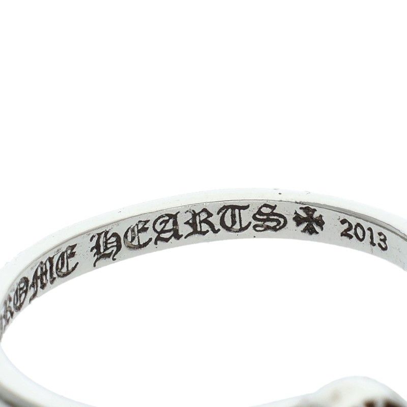 Chrome Hearts Bubblegum Foti Cross Ball Silver Ring — view 4