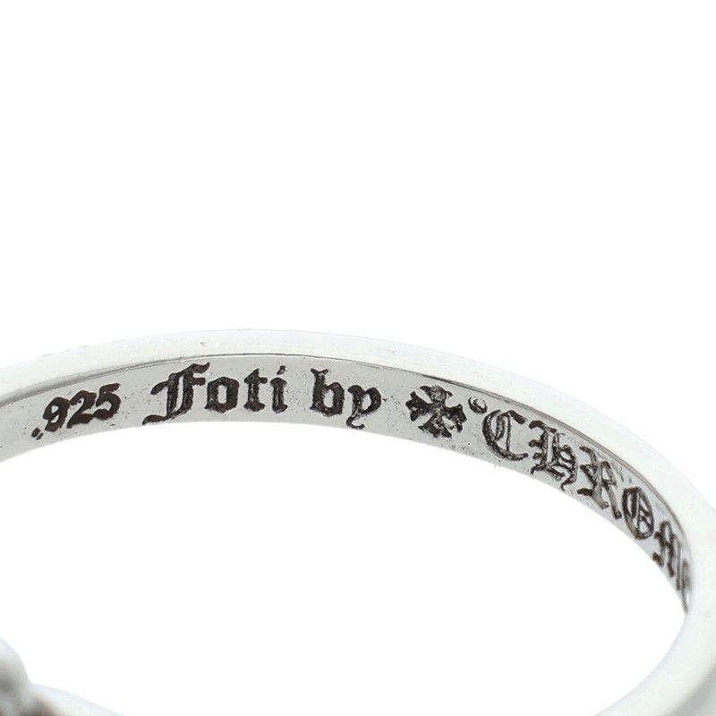 Chrome Hearts Bubblegum Foti Cross Ball Silver Ring — view 3