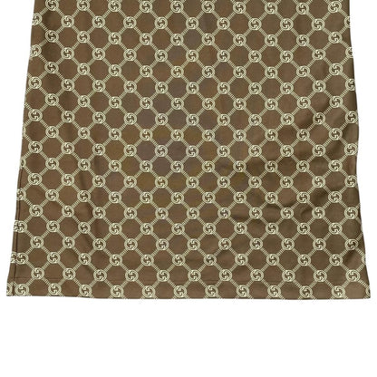 Gucci Dress Technical Jersey Interlocking G Web Stripe Logo Brown — view 4