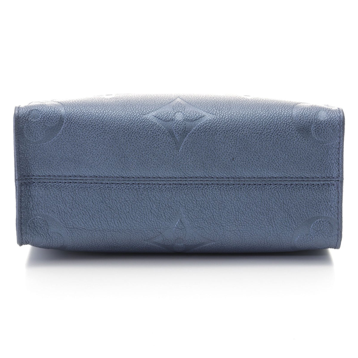 Louis Vuitton On The Go PM Monogram Empreinte Metallic Blue Shoulder Bag — view 3