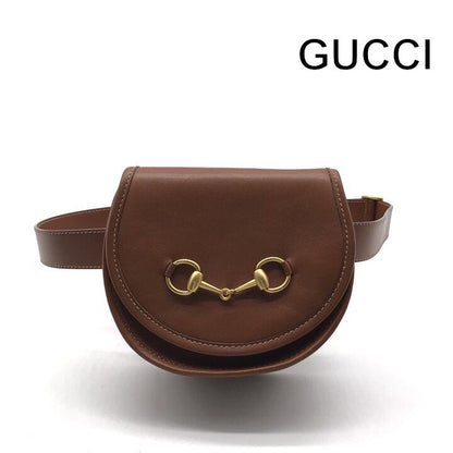 Gucci Horsebit Vintage Leather Waist Bag Brown