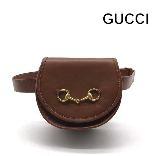 Gucci Horsebit Vintage Leather Waist Bag Brown