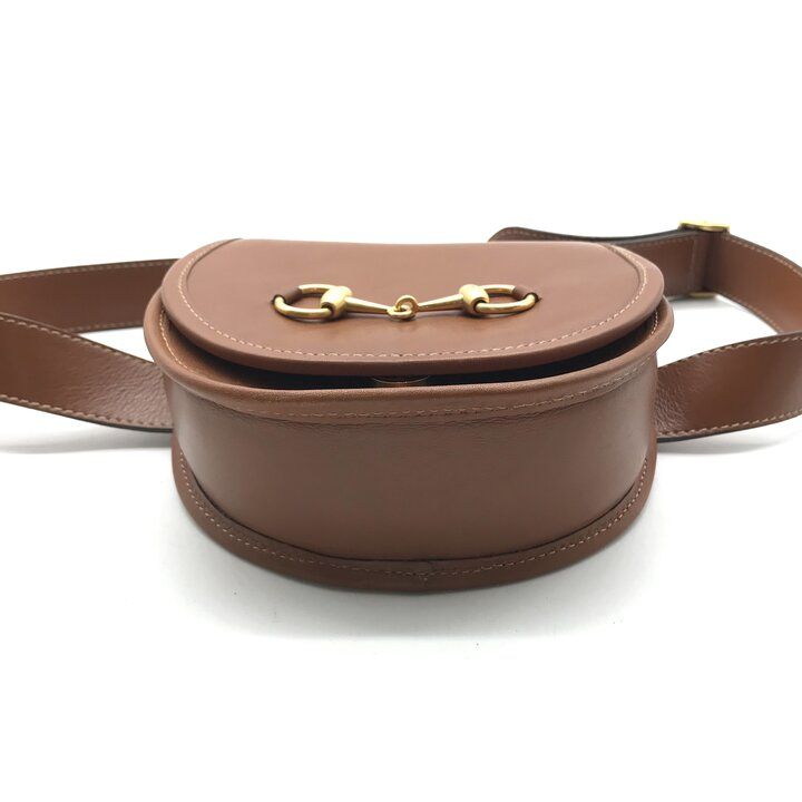Gucci Horsebit Vintage Leather Waist Bag Brown — view 4