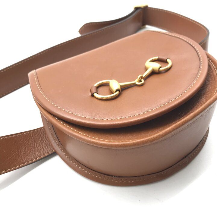 Gucci Horsebit Vintage Leather Waist Bag Brown — view 6