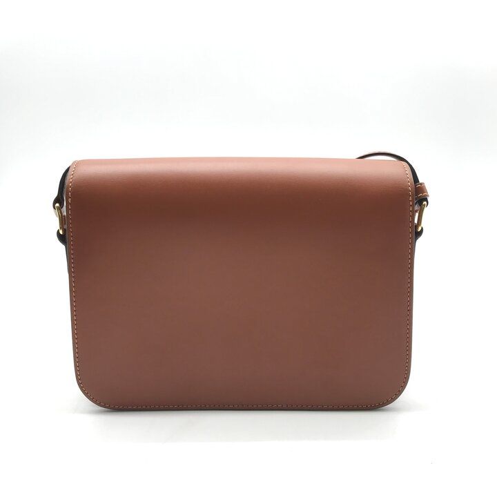 Celine Triomphe Leather Shoulder Bag Brown — view 2